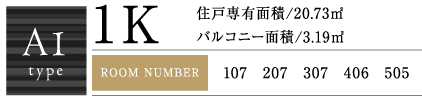 A1Type 1K 20.73㎡